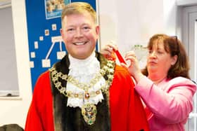 Robing the new Mayor of Aylesbury