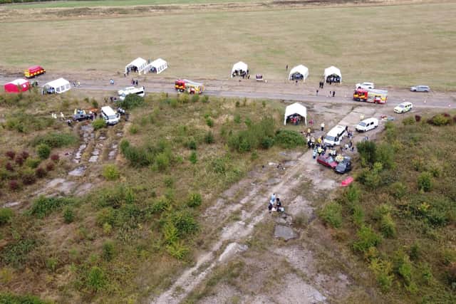 All the emergency services were at the scene
