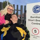 Hazel Howe And Thomas hope the centre in Burnham will be saved. Photo from Charlie Smith/Local Democracy Reporting Service