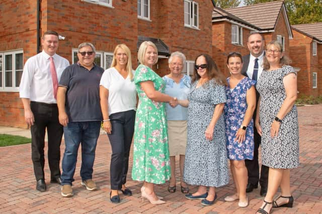 Representatives of Longwick-cum-Ilmer Parish Council with Miller Homes’ team at Longwick Chase