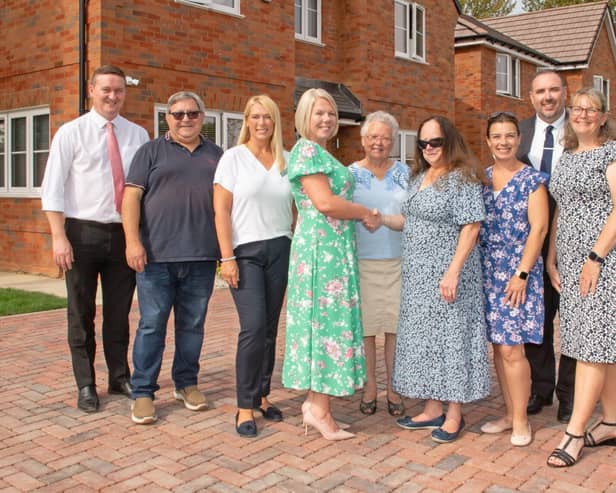 Representatives of Longwick-cum-Ilmer Parish Council with Miller Homes’ team at Longwick Chase