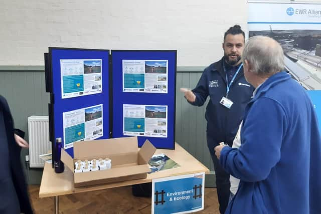 Residents had the chance to talk to members of the East West Rail Alliance team