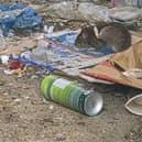 Aylesbury town centre has been described as 'overflowing' with rubbish