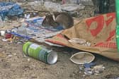 Aylesbury town centre has been described as 'overflowing' with rubbish