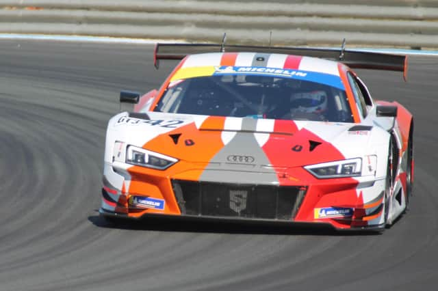 James Wood in action at a sun baked Circuit Paul Ricard last weekend in the latest round of the Le Mans Cup (Photo by James Beckett)