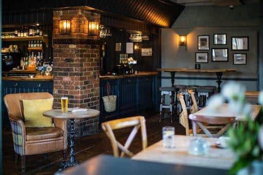 The bar area of The Jolly Farmer, in Chalfont Saint Peter.