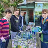 RLS sixth form students volunteered to collect. sort and deliver items for the Buckingham Food Bank