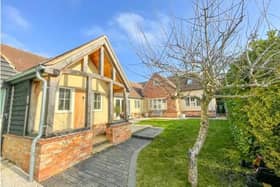 The attractive barn conversion in High Street South, Stewkley