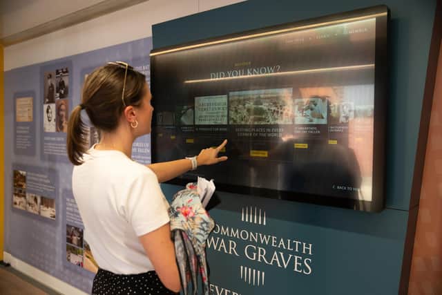 The exhibition features a range of interactive stations where visitors can learn more about VE-Day and the Second World War