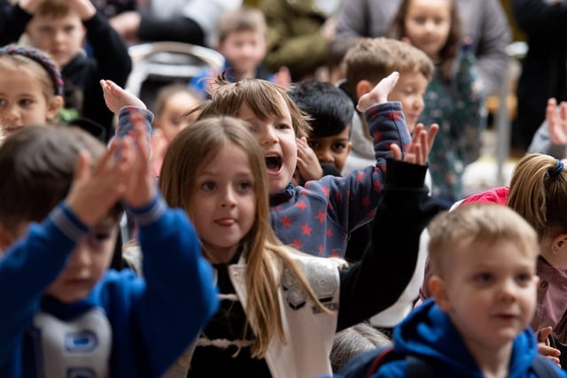 Youngsters enjoyed the free 40-minute show