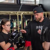 Billy Joe Saunders giving out pointers in Aylesbury, photo from Sunny Mandair