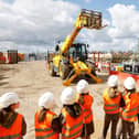 The Brownies on their site visit