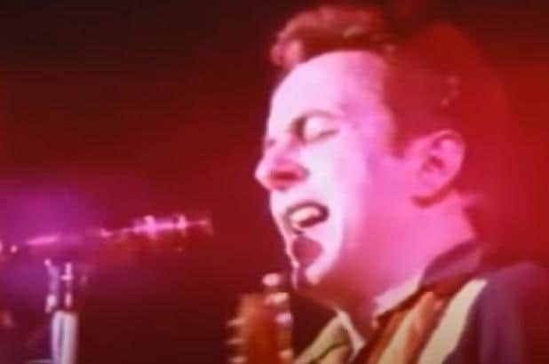 Joe Strummer performing in Aylesbury