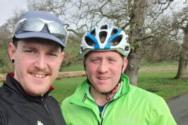 Scott and Adam are cycling 1,000 miles in 10 days