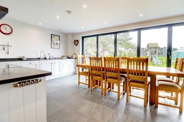 The kitchen/diner with views on to the garden