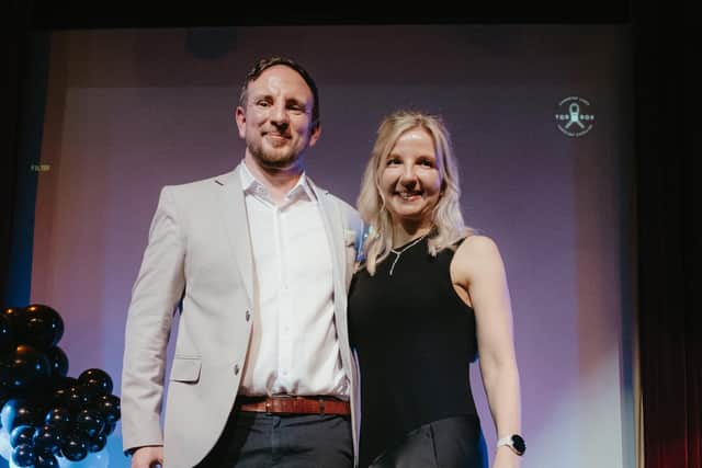 Joseph and Victoria Skinner at the launch of The Tor-Rox Foundation