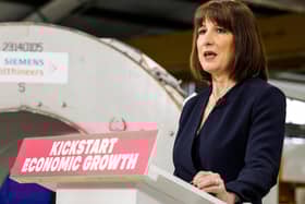 Rachel Reeves delivers a speech on economic growth for Britain on 29 January. (Photo by Peter Cziborra - WPA Pool/Getty Images)