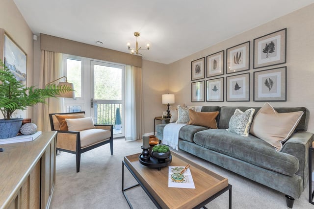 McCarthy Stone Gentian Place typical living room