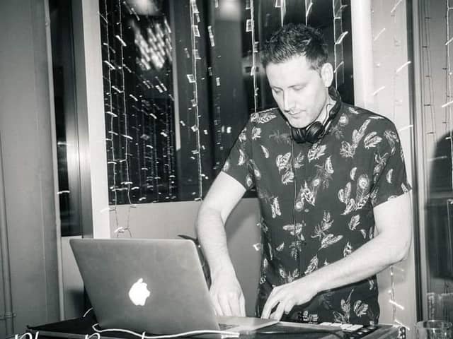 Jon DJ'ing