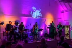 Picture: Shoe Horns playing music at Hastoe Village Hall