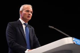 Sir David Lidington at the Conservative Party annual conference in 2017. (photo from PAUL ELLIS/AFP via Getty Images)
