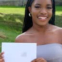 Happy Thornton College Sixth Form student on results day.