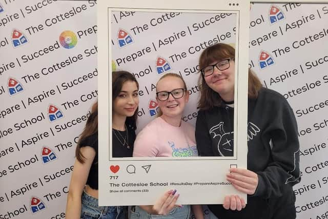 A Level Results Day: The Cottesloe School, Wing.