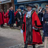 Mayor of Aylesbury, Councillor Anders Christensen, and  Lord-Lieutenant of Buckinghamshire, Countess Howe, Photo by Steve Cook