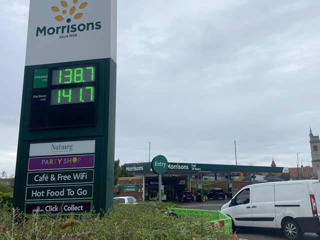 Morrison petrol station in Clarence Road, Hartlepool. 