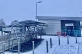 Winslow Railway Station this morning, photo from Diana Blamires