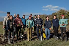 The team at the Tiny Forest in Princes Risborough, photo from Graham Whitby Boot