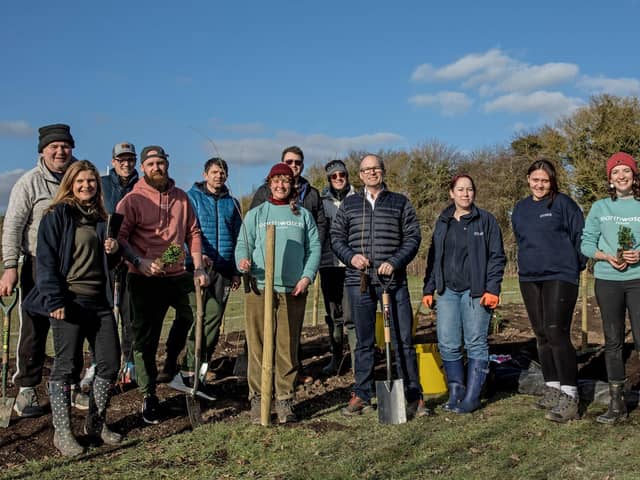 The team at the Tiny Forest in Princes Risborough, photo from Graham Whitby Boot