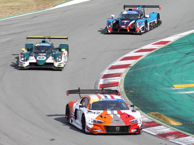 James Wood leads the way into a corner in Spain. Photo by James Beckett.