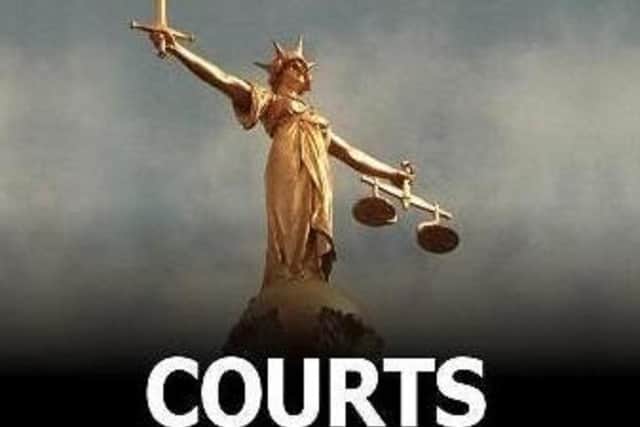 He appeared in court today
