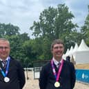 Phil with his team mate, Chris Bradley