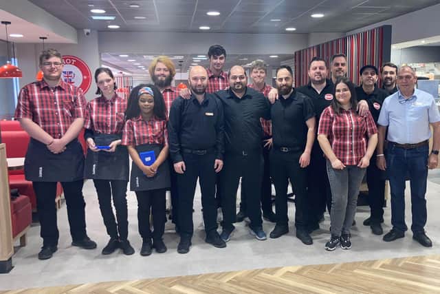 The team at the new Wimpy restaurant in Aylesbury