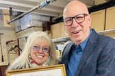 Dwina Gibb and Ken Bruce