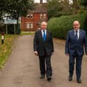 Picture: Bernard Garbe and Frank Keane pictured outside Maids Moreton House 