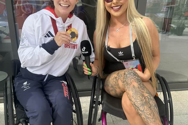 Ella with a Team GB gold medalist