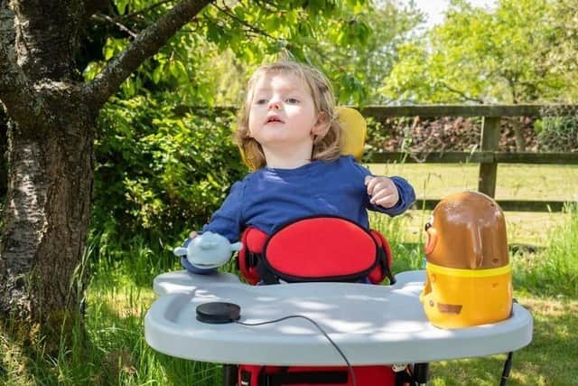 The family of Emmy, who is blind and cannot walk or talk, support new research into rare medical condition