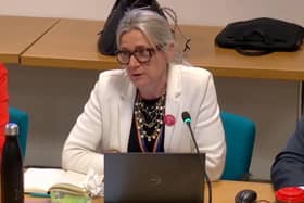 Sarah Murphy-Brookman, corporate director for resources, speaks at the Buckinghamshire Council meeting