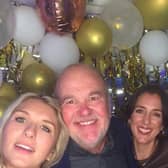 John Barnett with his family