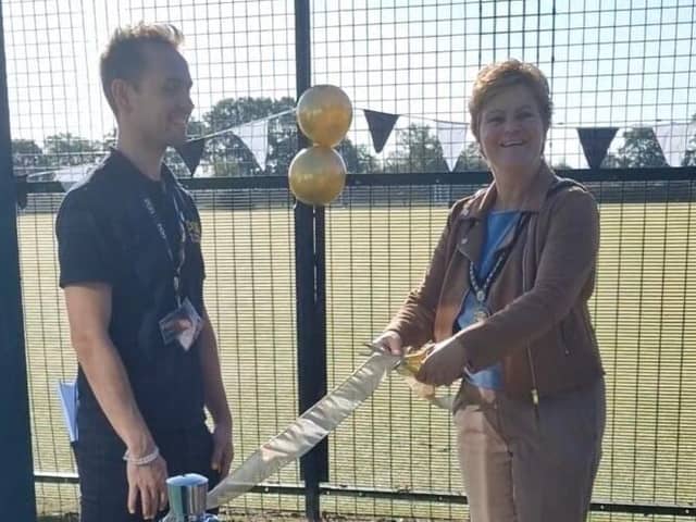 Principal of PQA Buckingham Ryan Van Champion with Mayor of Buckingham Anja Schaefer.