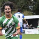 Brayden Daniel celebrates his goal on Monday. Photo: Mike Snell.