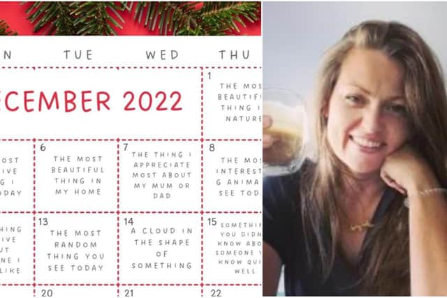 Lisa's calendar can be printed off and followed each morning