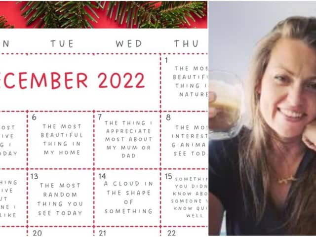 Lisa's calendar can be printed off and followed each morning