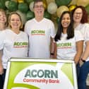 Acorn Community Bank’s staff are celebrating its first birthday and an award nomination
