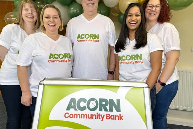 Acorn Community Bank’s staff are celebrating its first birthday and an award nomination