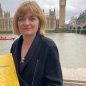 Sue Farrington Smith campaigning at Westminster