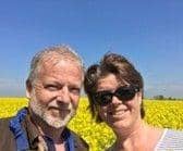 Quentin who was cared for by Katharine House Hospice and his wife Lindsey who has left a gift in her will for the hospice